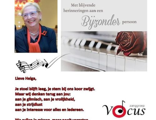In memoriam: Helga de Jong
